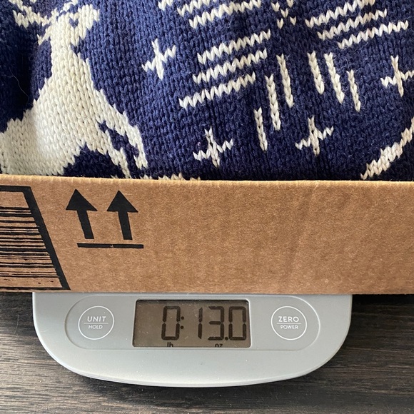 Tommy Hilfiger fair isle sweater size 4 100% cotton deer graphic Nordic ski snow - Picture 10 of 10